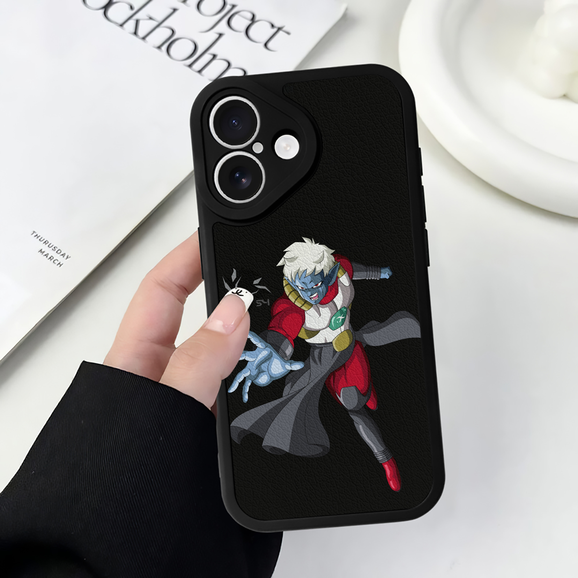 （画像用） ドラゴンボール DRAGON BALL 【iPhone 16シリーズ対応】シリコンスマホケース（レザー調） 材質：シリコン